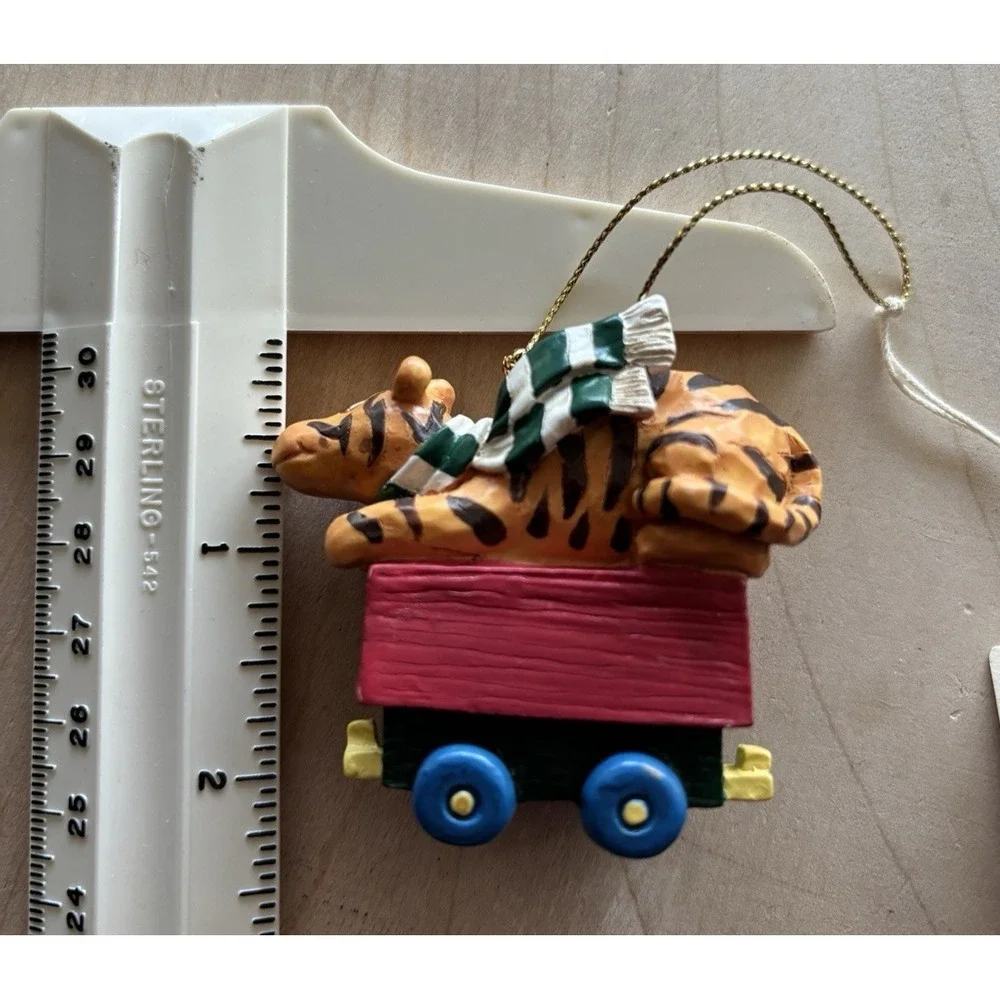 Midwest Classic Pooh Christmas Ornament Tigger on Train Car Vintage Disney Tags
